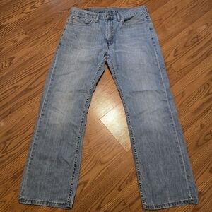 Levis 559 Jeans Men Denim Light Wash Relaxed Straight Fit Cotton Casual 34 X 32